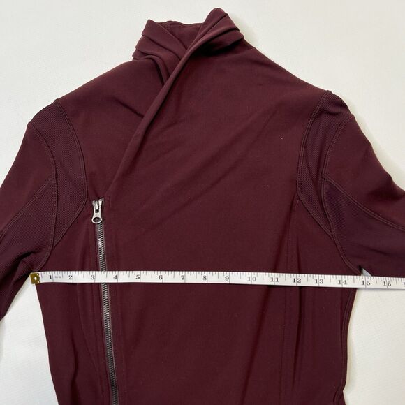 Lululemon Bhakti Yoga Jacket Womens Size 4 Bordeaux Drama Red Athletic Luon - Picture 9 of 10